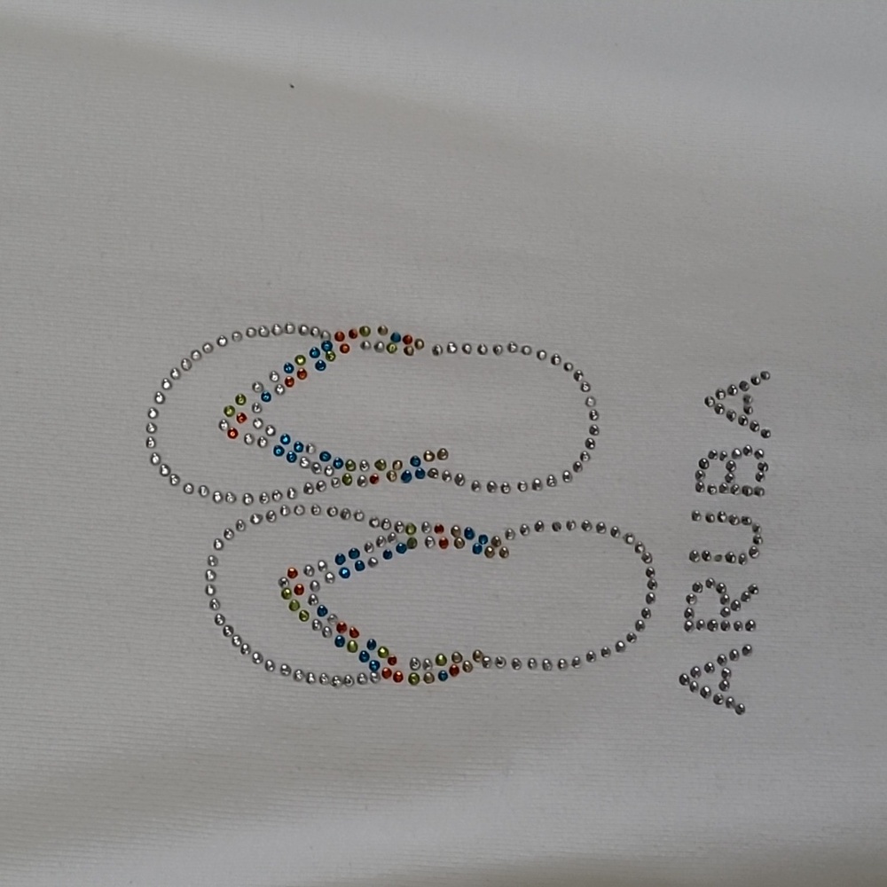 Aruba Tank Dress Rhinestone Flip Flop Detail Cotton Fits Like M/L - Picture 8 of 8